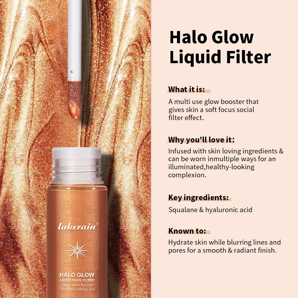 Bronzer Facial Gloss Liquid Highlighter Permanent Setting Contouring Liquid Moisturizes Soothes Long-lasting Effect Face Filter Peaceful Pleasures Health and Wellness