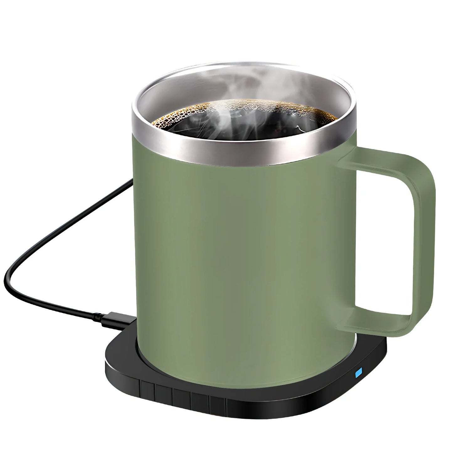 2-in-1 Coffee Mug Warmer & Wireless Charger | 55°C | 10.5oz Cup