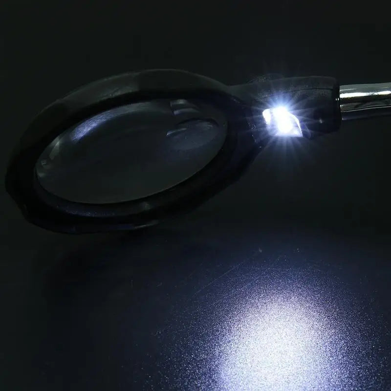 Desktop Magnifier Welding Magnifying Glass LED Holder Soldering