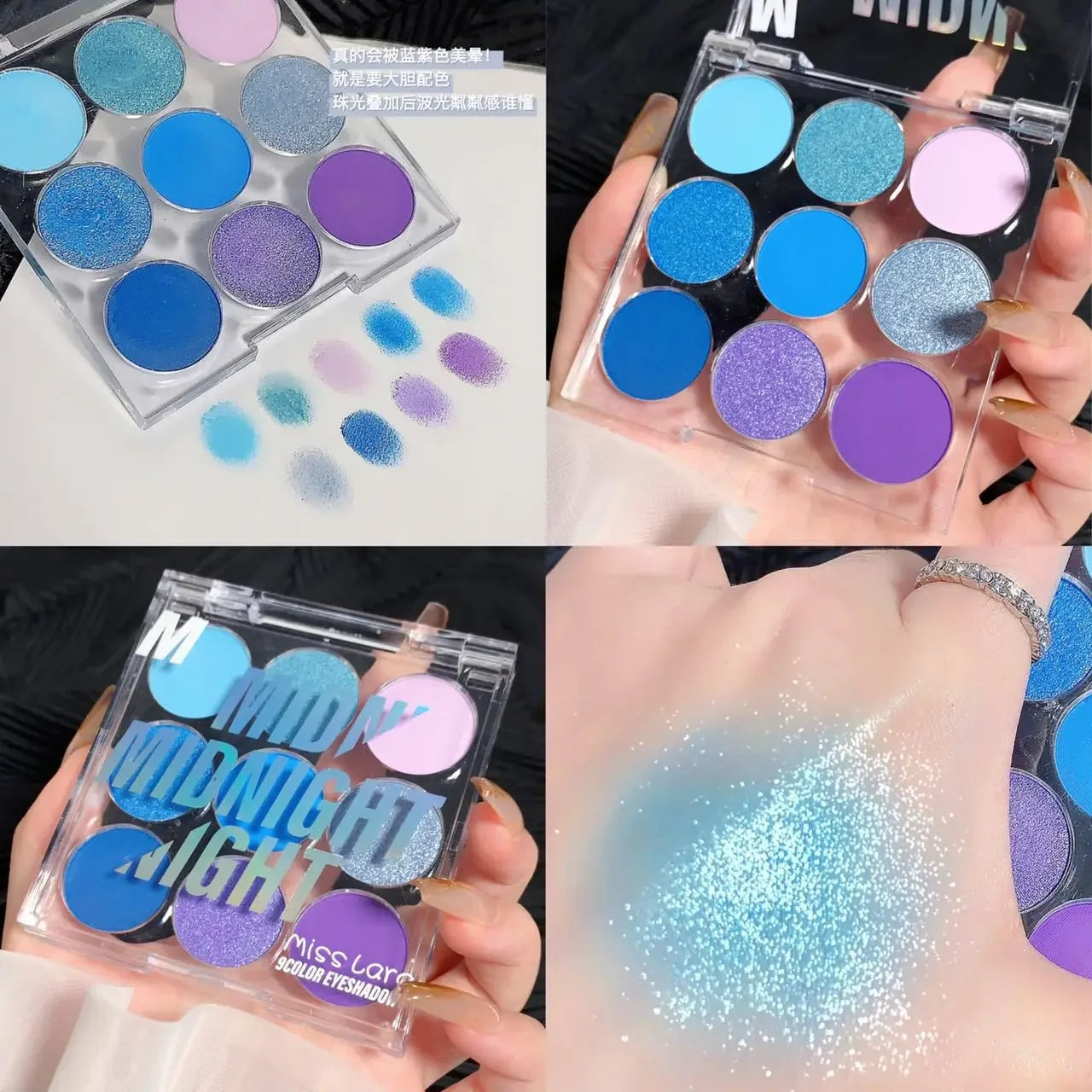 9-Color Eyeshadow Palette – Pearl, Matte & Shimmer Waterproof