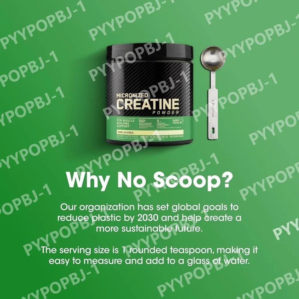 Micronized Creatine Monohydrate Powder Unflavored 300g – 60 Servings