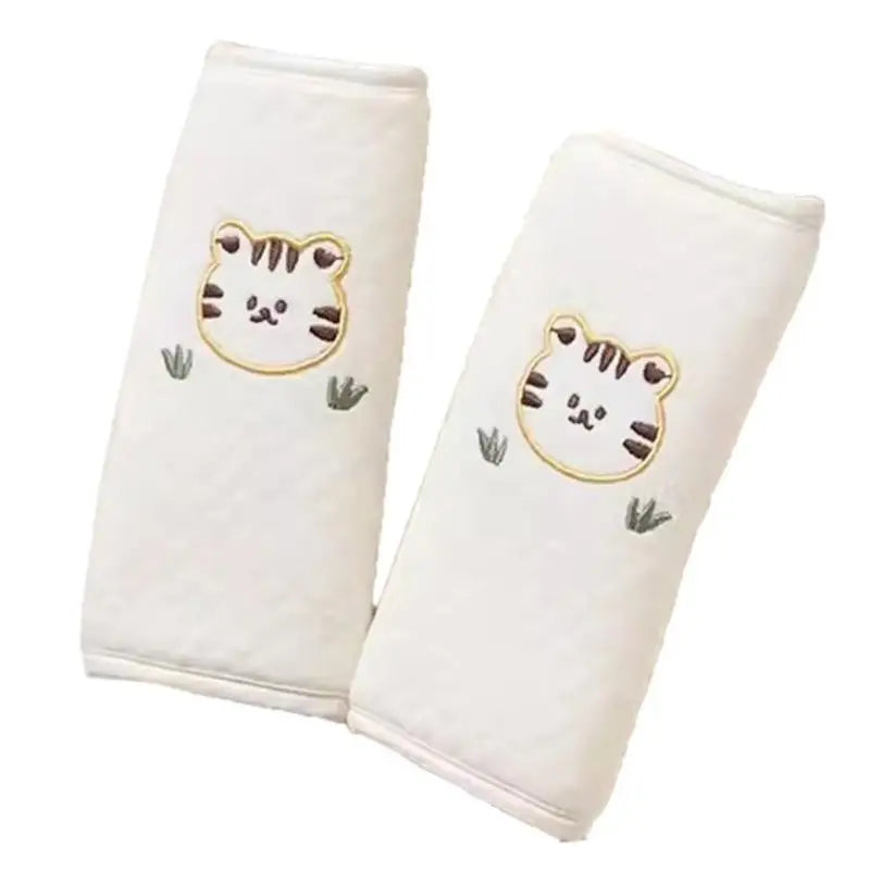 Car Seat Belt Cover Pad | Soft Cotton Animal Pattern Cushion