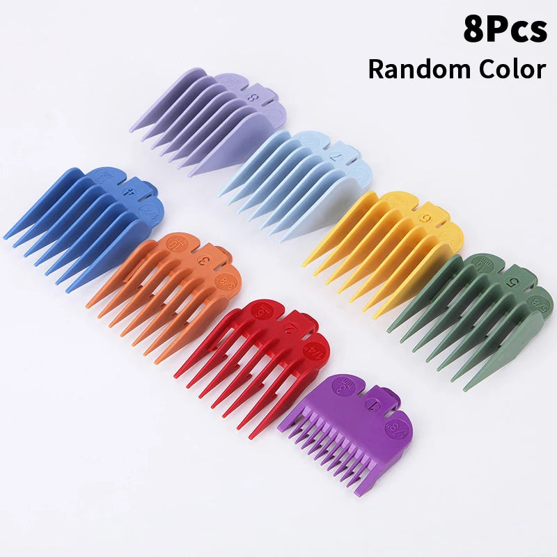 2/3/4/8/10Pcs Universal Men Hair Clipper Limit Comb Salon Barber Cutting Guide Replacement Attachment Hair Trimmer Styling Tool Peaceful Pleasures Health and Wellness 8Pcs