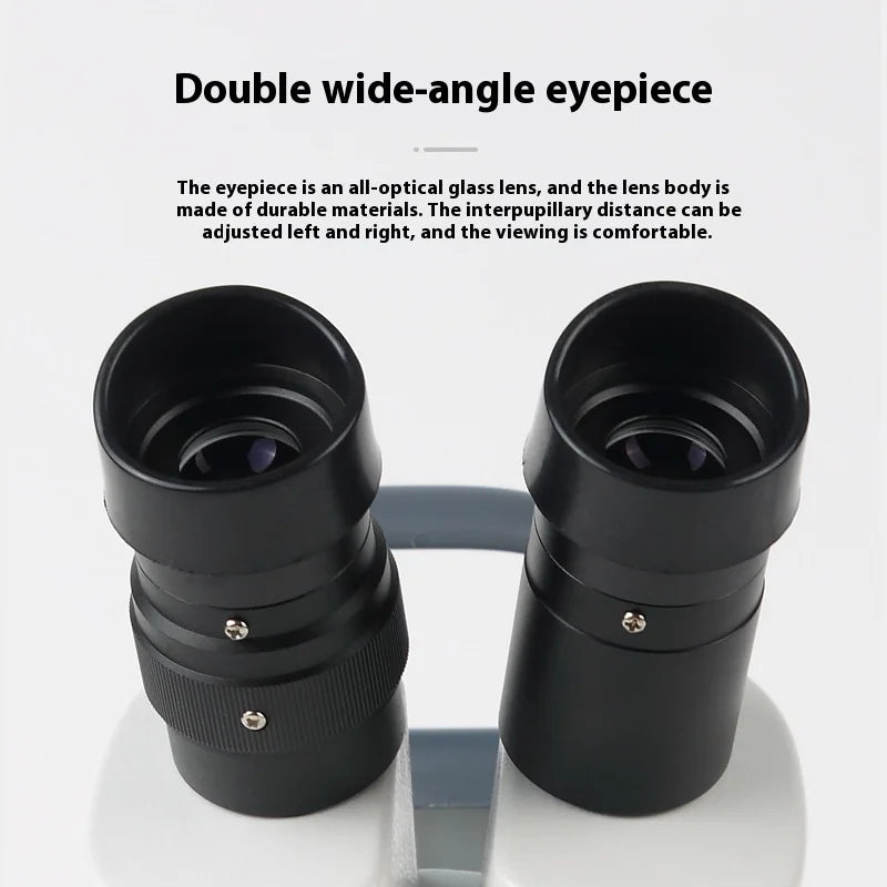 Stereoscopic Microscope with Three Variable Magnification Lenses and Oblique Led Light Source 10X20X40X Peaceful Pleasures Health and Wellness