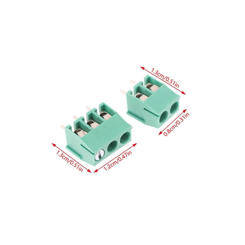 New 50pcs Kf350-2p 3p 3.5mm 300v 10A Pitch 2 3 Pin Spliceable Plug-in PCB Screw Terminal Block Connector FOR 24-18 AWG CABLE Peaceful Pleasures Health and Wellness