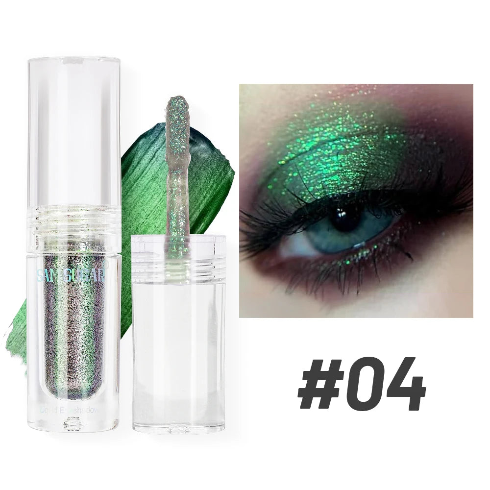 Chameleon Pearlescent Liquid Eyeshadow Illusion Highlight Highlight Fine Shimmer Festival Stage Makeup Peaceful Pleasures Health and Wellness 04