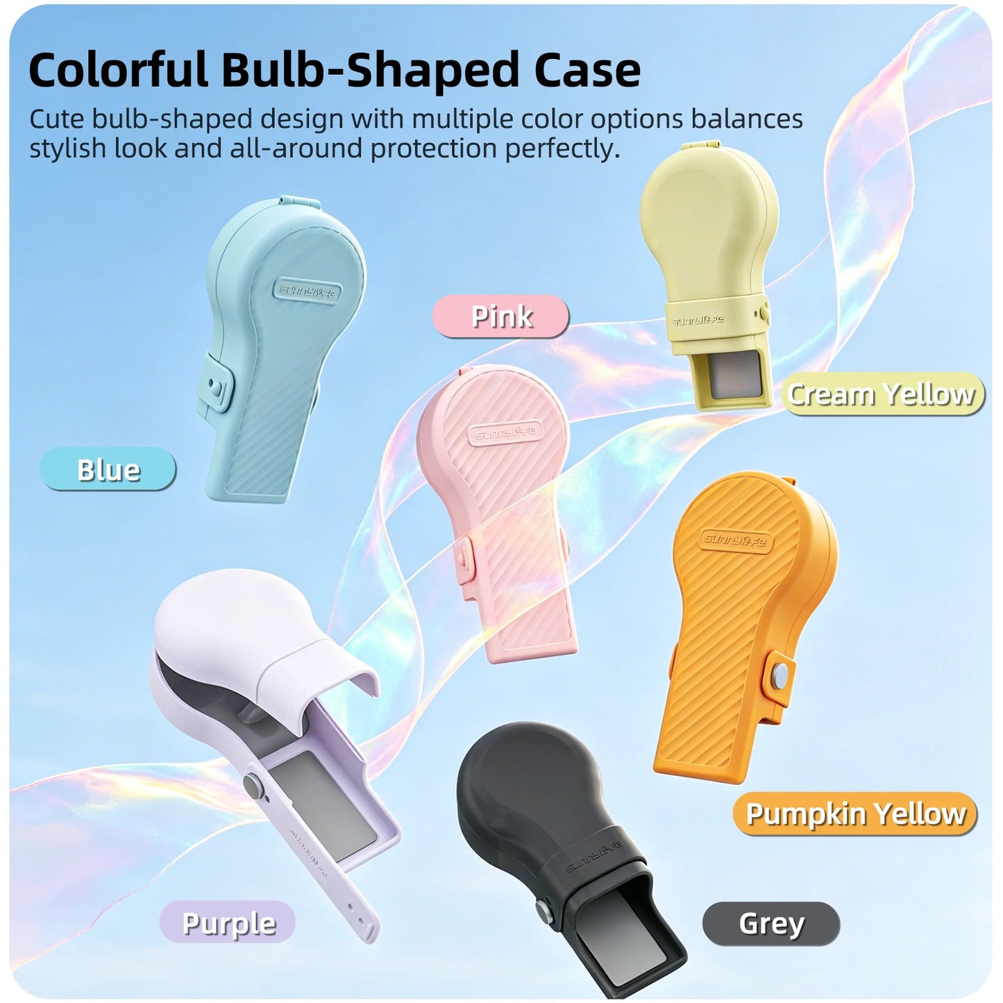 Cute Lightbulb Design Gimbal Camera Lens Protector For DJI Pocket 4/3 Camera Simple Elegant And Versatile—Combining Style Peaceful Pleasures Health and Wellness