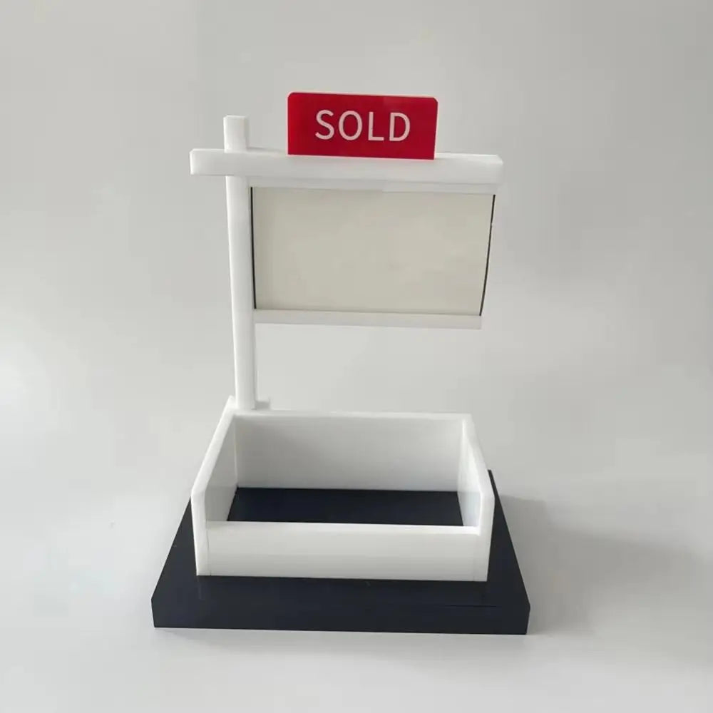 Sold Sign Real Estate Business Card Holder Removable Large Capacity Business Card Rack Easy To Install Open Design Peaceful Pleasures Health and Wellness