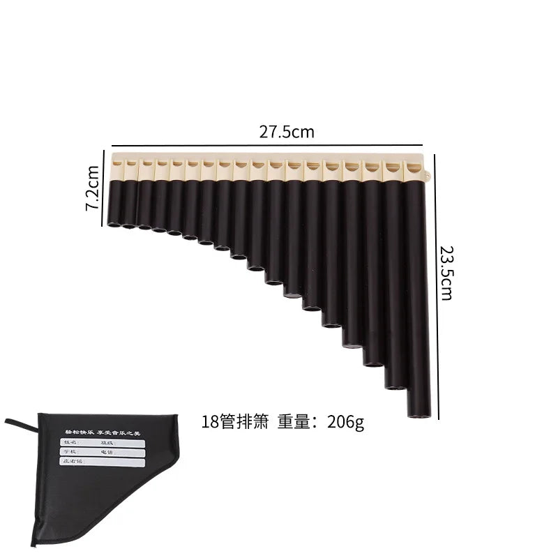 Panflute 16 Pipes 18 Simple Musical Instrument Students Schools