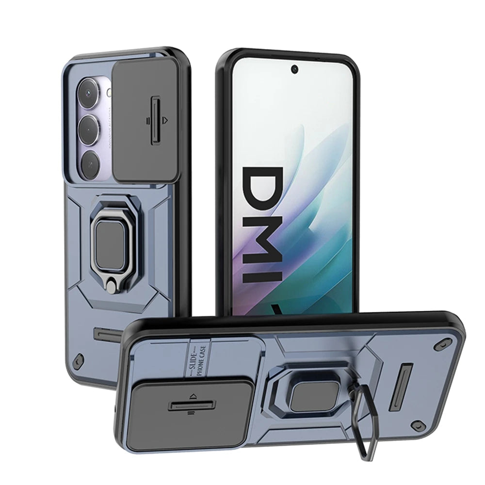 Xiaomi Redmi 15 4G Case | Slide Camera & Magnetic Ring Armor
