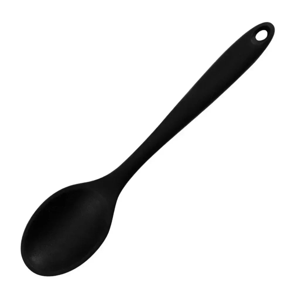 Food Grade Silicone Soup Spoon – Long Handle, Heat Resistant