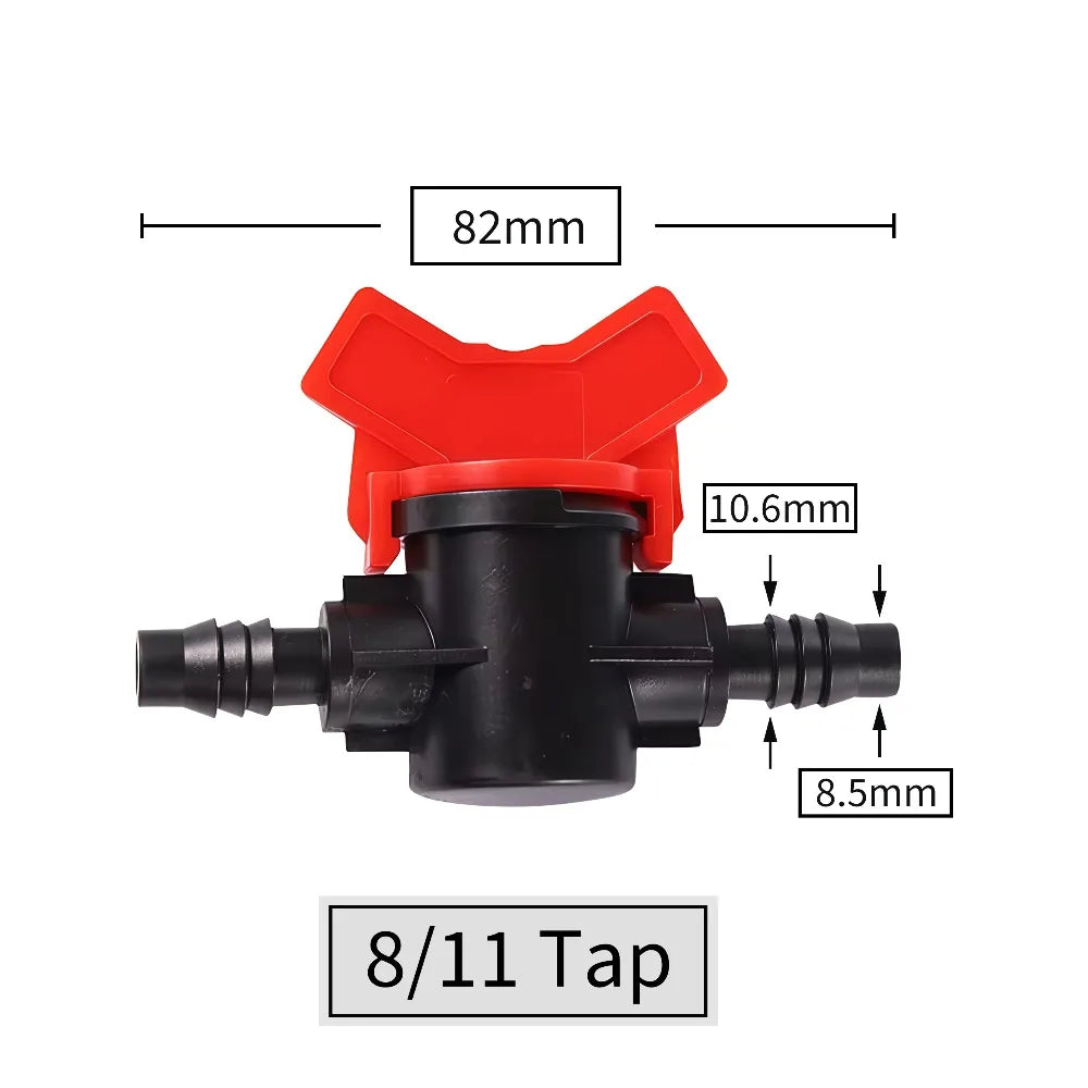 Connectors With 1/2 3/4 Inch Thread Drip Irrigation System Fitting 4/8/10/12/16/20/25mm Hose Barbed Mini Valve Garden Tap Barb Peaceful Pleasures Health and Wellness B