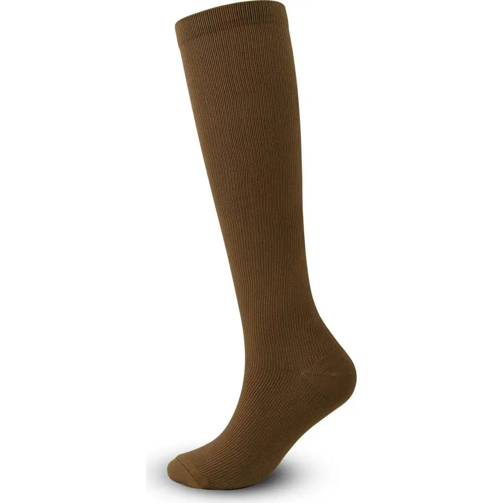 Graduated Compression Stockings – Closed Toe Knee-High Compression Socks for Running, Cycling & Athletic Performance (S–XL) Peaceful Pleasures Health and Wellness coffee-S