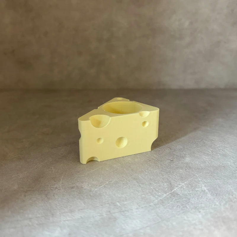 Mini Cheese Succulent Pots Set of 2 | Cute Desktop Plant Decor