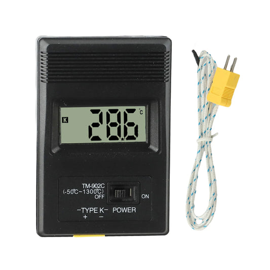 Digital LCD Thermometer 902C K-type Thermocouple Input Industrial Peaceful Pleasures Health and Wellness Default Title