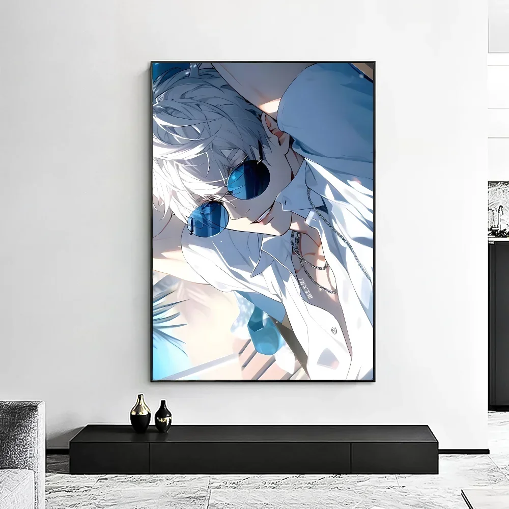 Satoru Gojo Canvas Wall Art | Jujutsu Kaisen Anime Poster