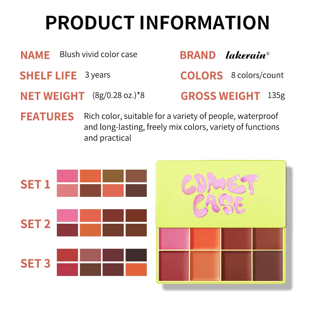 Eyebrow Cream Blush Curve Case Cream Cosmetics Highlighter Palette Matte Shimmer Finishes Shadow Tones Long-Lasting Cosmetics Peaceful Pleasures Health and Wellness