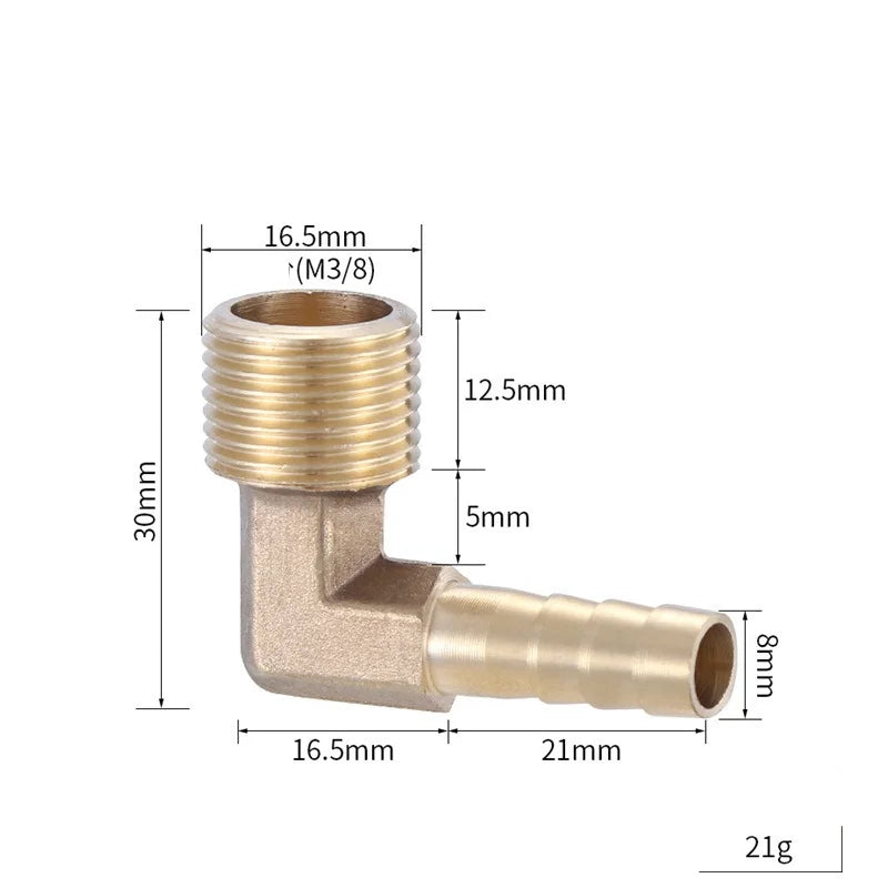 Brass Barb Hose Fitting 4–19mm BSP Female Thread Adapter
