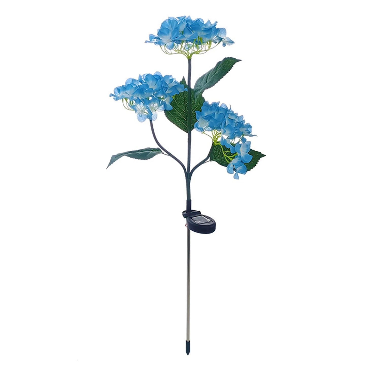 Solar Fairy Hydrangea Lights 10H Lighting Time Garden Lights Outdoor for Garden Pathway Patio Backyard Landscape Decor Peaceful Pleasures Health and Wellness Blue