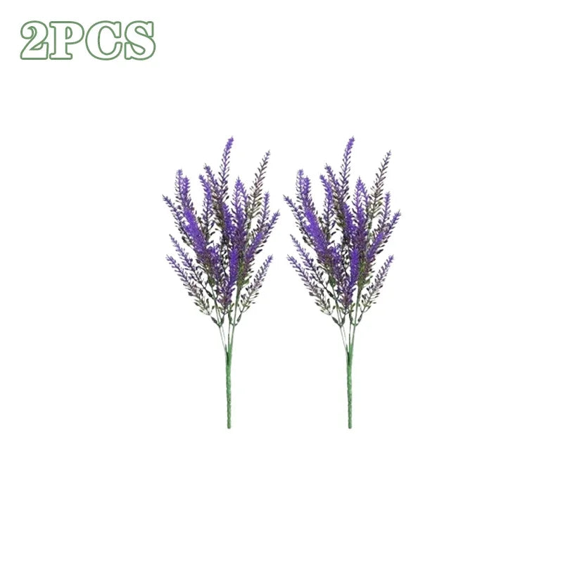 UV Resistant Lavender Artificial Flowers | Outdoor Garden Decor