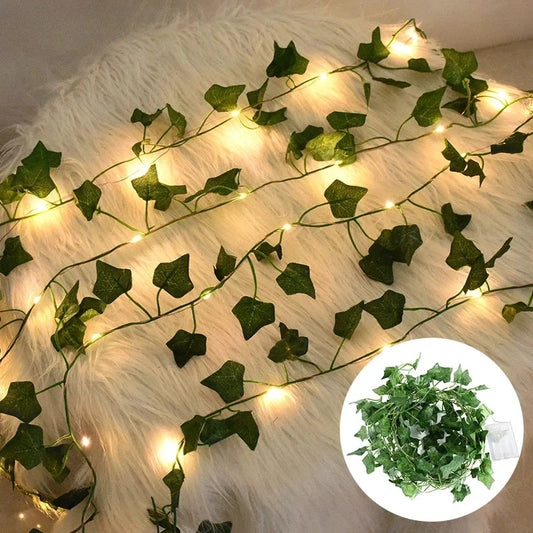Ivy Vine LED String Lights – Artificial Leaf Garland 2/5/10M LED Garland Lights Peaceful Pleasures Health and Wellness
