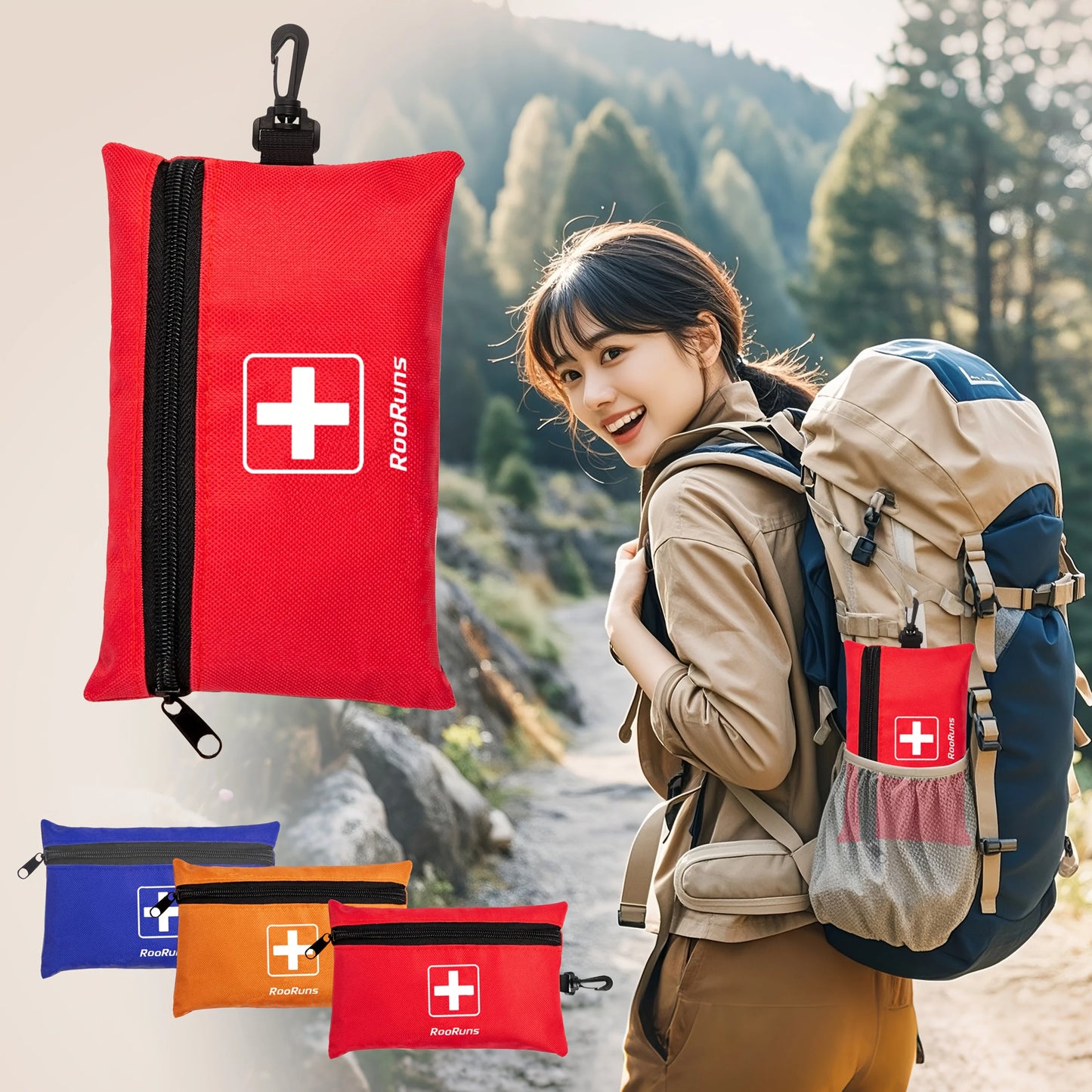 1set First-aid kit Convenient Waterproof Emergency Kit Storage Bag Outdoor Homeschool Supplie Survival kit For Camping Equipment Peaceful Pleasures Health and Wellness