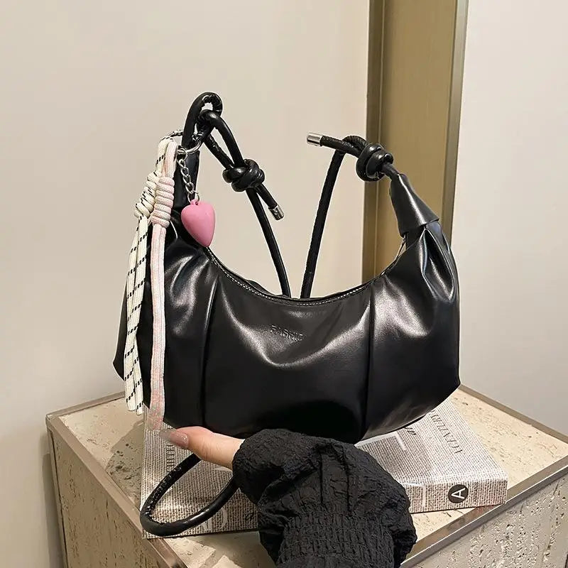 Women's PU Leather Crossbody Bag – Chain Shoulder Evening Purse