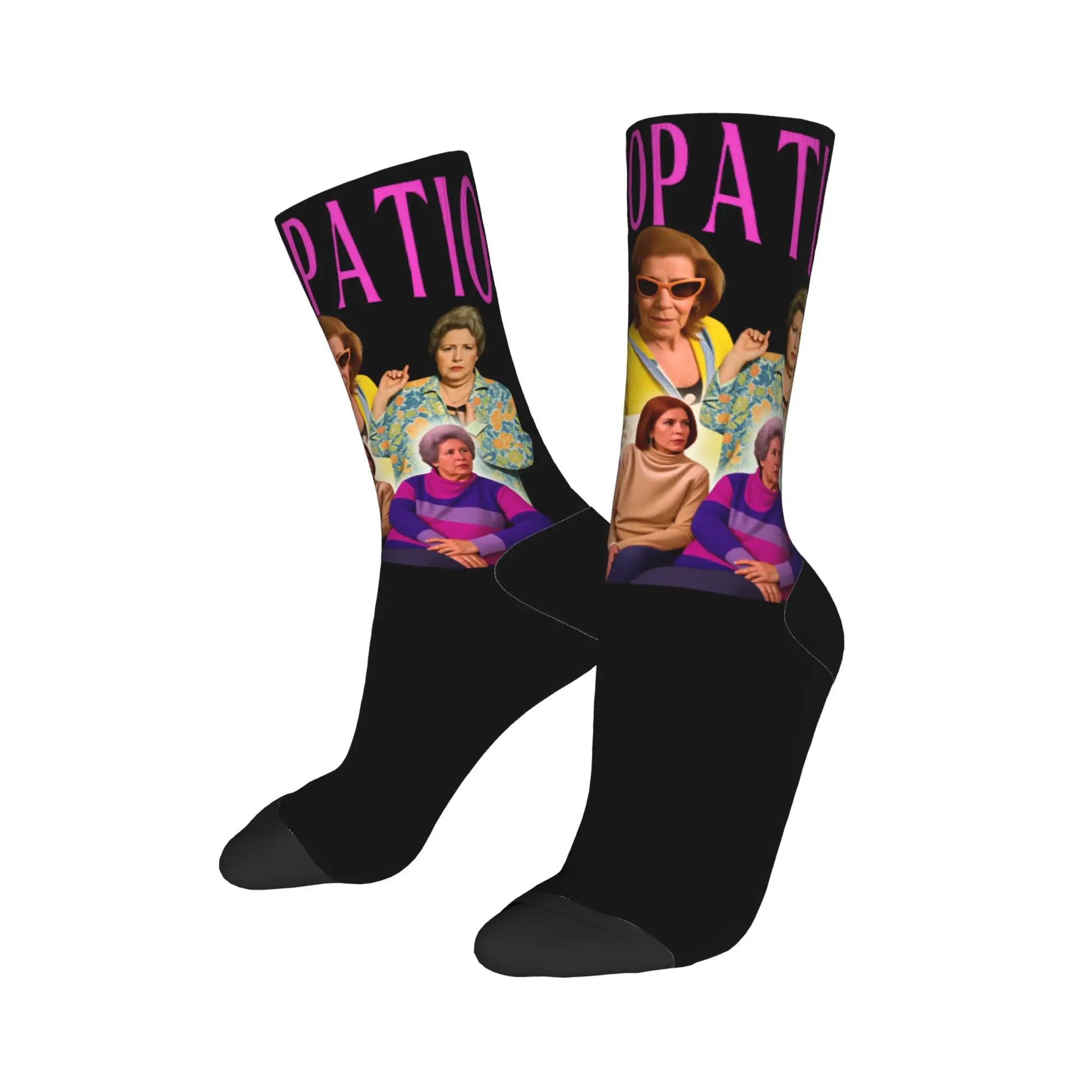 Aquí No Hay Quien Viva Novelty Crew Socks | Men's Non-Slip Novelty Crew Socks Peaceful Pleasures Health and Wellness