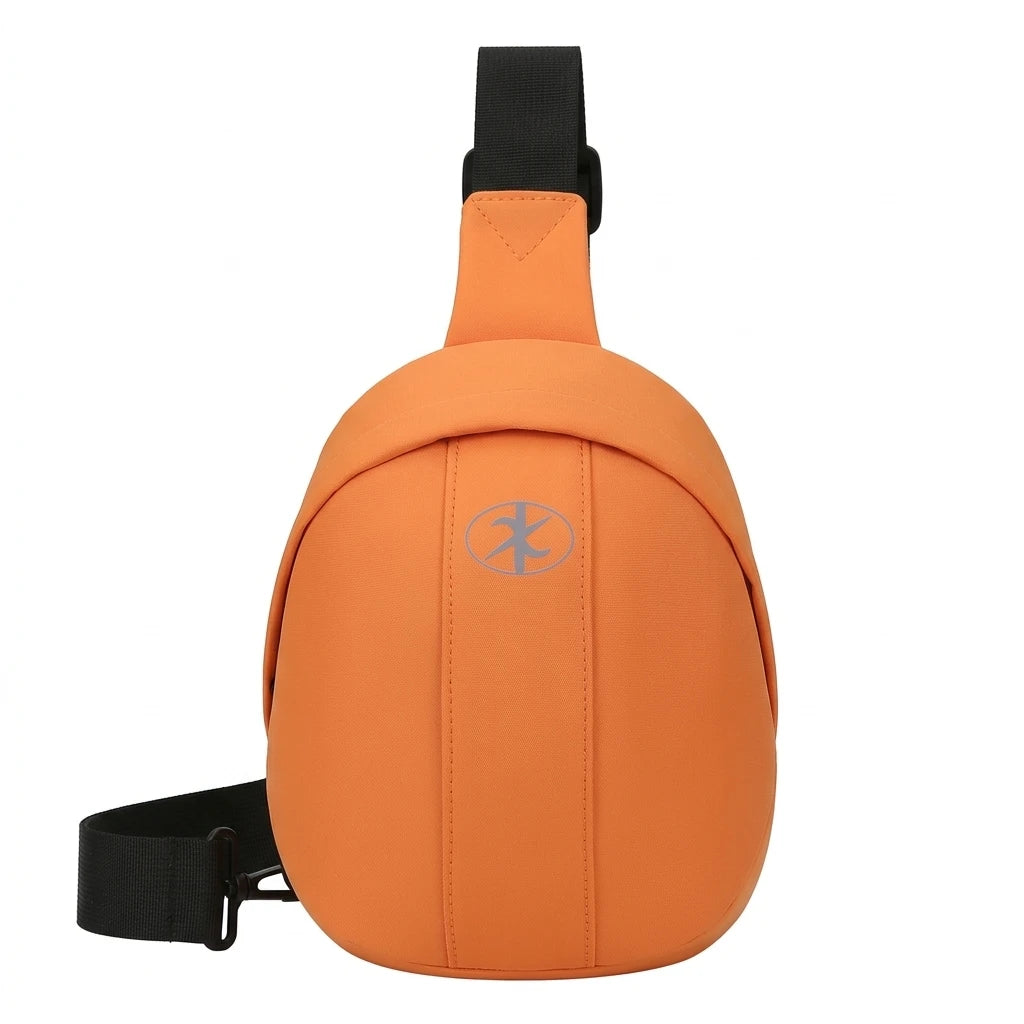 Women's Large Capacity Sports Chest Bag Waterproof Polyester Casual Crossbody Bag for Outdoor Travel Peaceful Pleasures Health and Wellness A