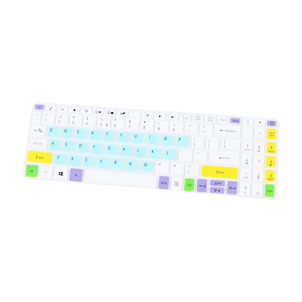Notebook Keyboard Cover Keyboard Cover Protector Keyboard Skin Laptop Keyboard Cover Peaceful Pleasures Health and Wellness multicolor mint