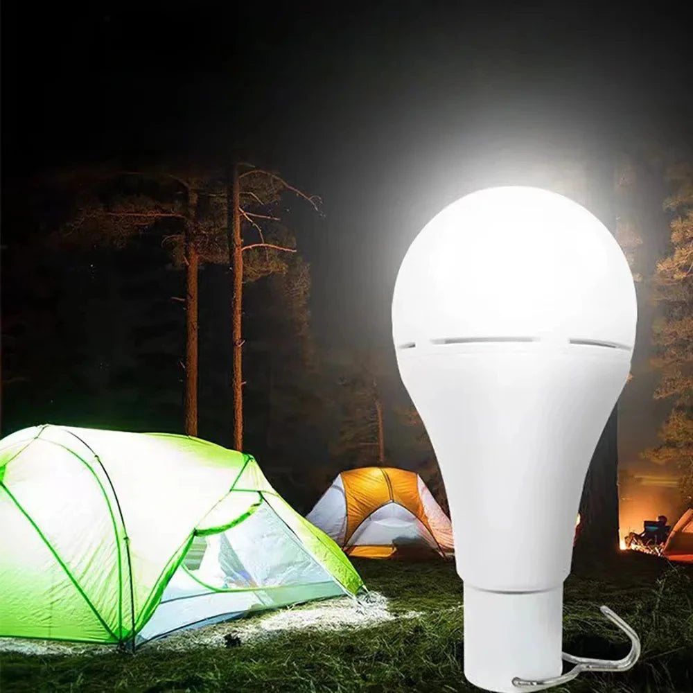 HOMEFISH LED Solar Bulb Light Waterproof Outdoor Charged Hanging Emergency Sunlight Powered Lamp Portable Powerful Indoor House Peaceful Pleasures Health and Wellness