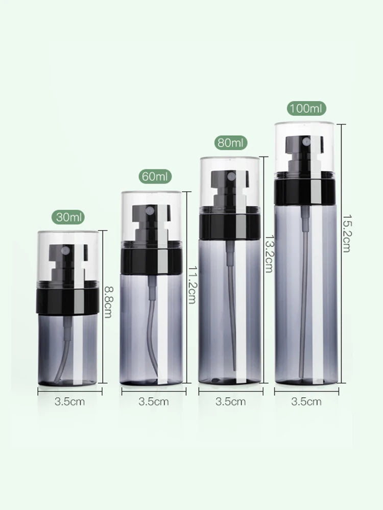 Spray Bottle 30ml 60ml 80ml 100ml Sub Bottle Travel Bottle Ultra Fine Moisturizing Cosmetic Bottle Portable Spray Bottle Atomizi Peaceful Pleasures Health and Wellness Light Grey 100ml