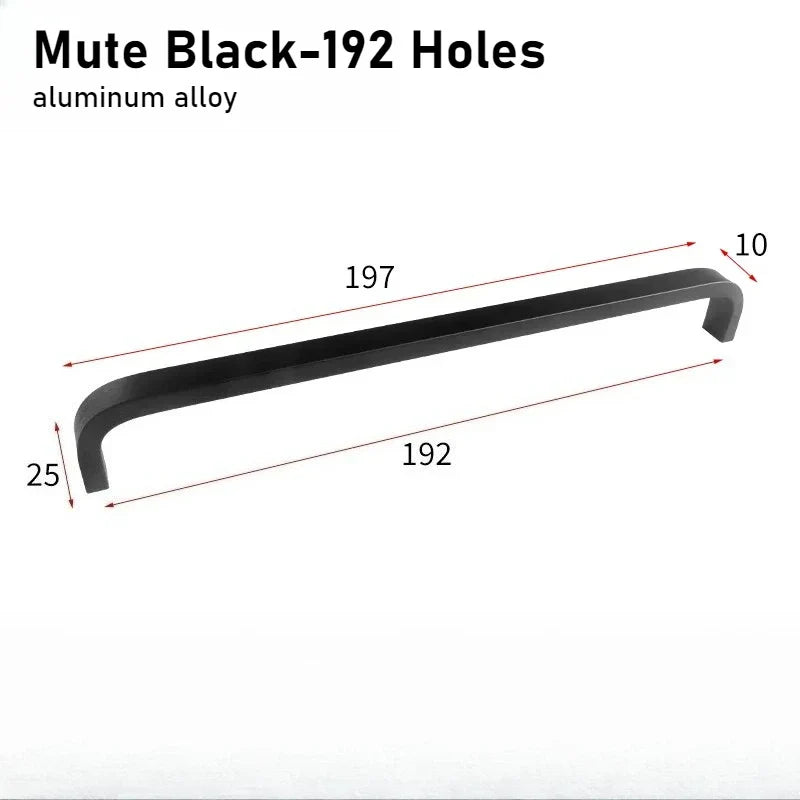 Black & Gold Aluminum Cabinet Handles | Drawer & Door Pulls