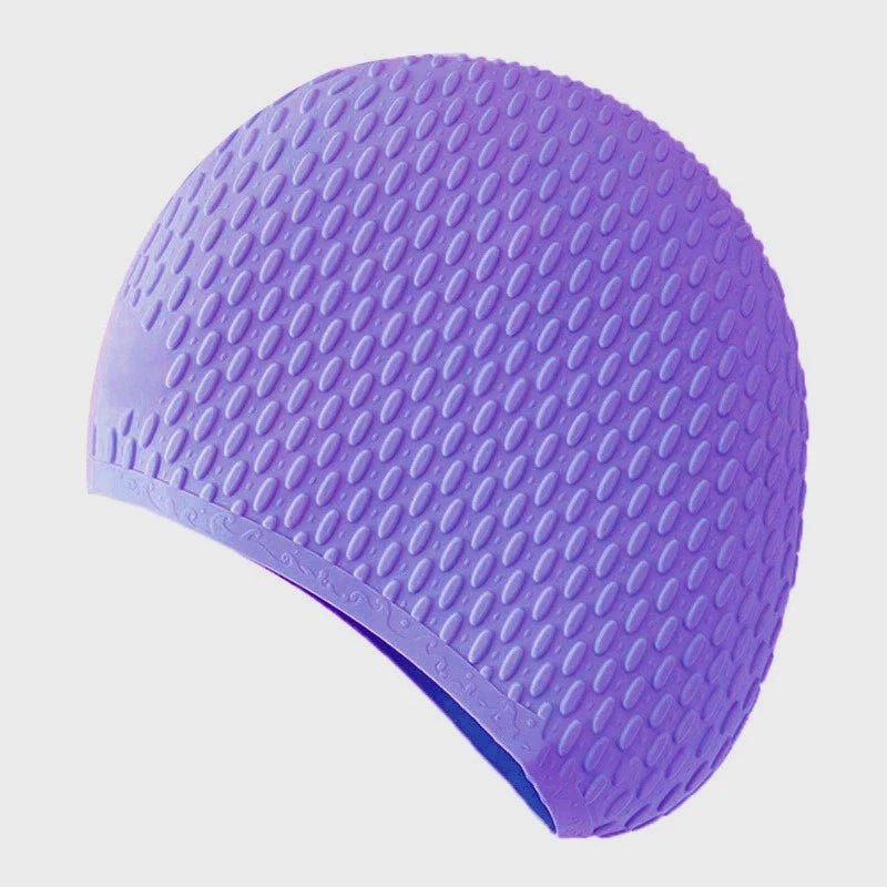 Silicone Bubble Swimming Cap – Waterproof & Ear Protection