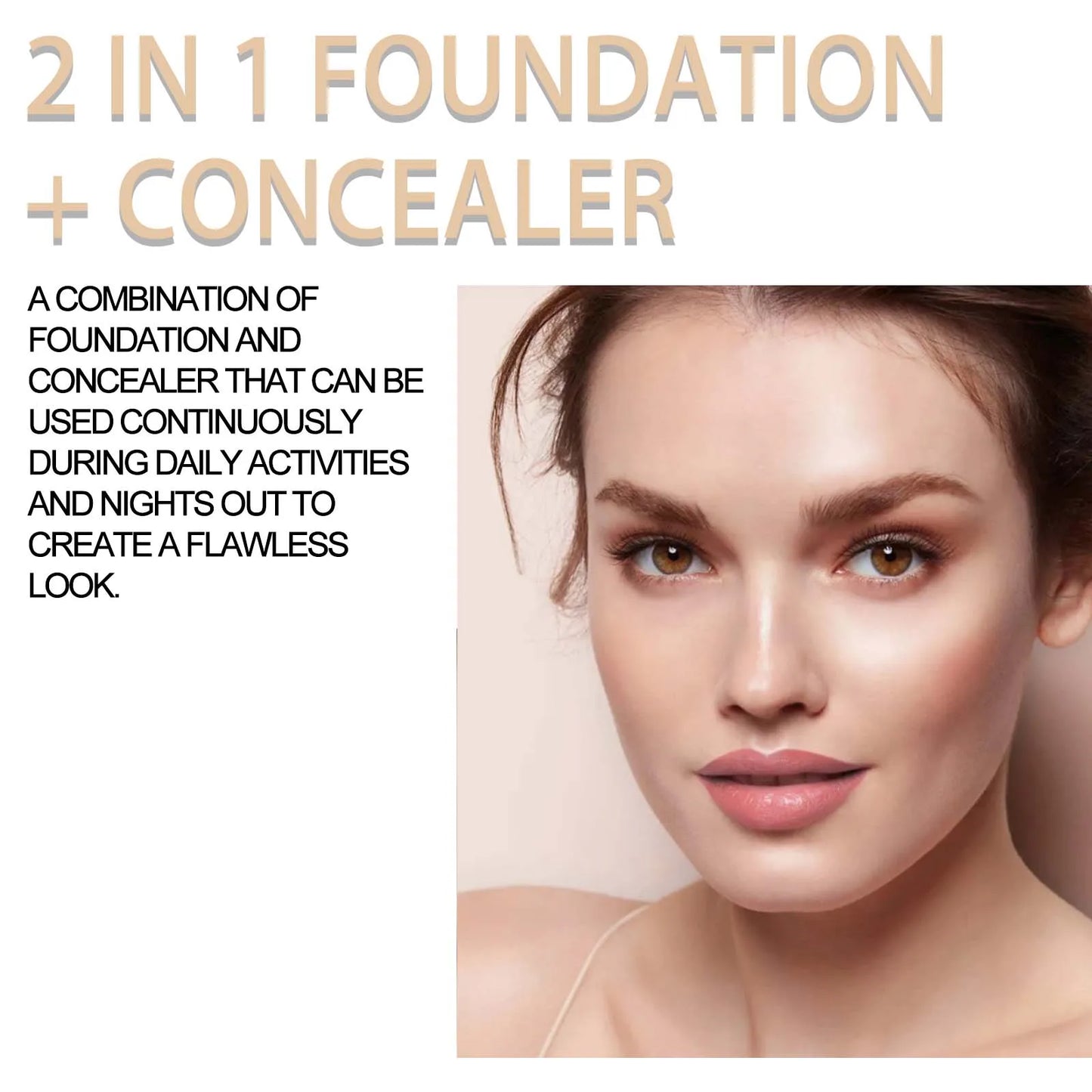 Double Head Concealer Covering Skin Blemishes Invisible Pores Brighten Contours Oil Control Moisturize Long Lasting Concealer Peaceful Pleasures Health and Wellness