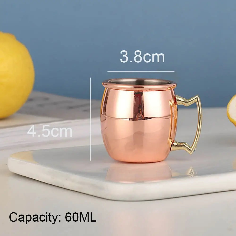 500ml Pure Copper Moscow Mule Mug | Handcrafted Brushed Cup