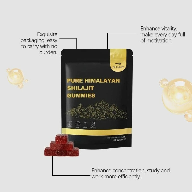 Shilajit Gummy Candy – Plant Extracts for Energy & Focus