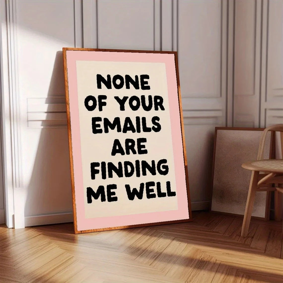 Modern All Your Emails Can'T Find Me Quotes Wall Art Print Canvas Painting Poster Picture For Living Room,Bedroom Home Decor Peaceful Pleasures Health and Wellness