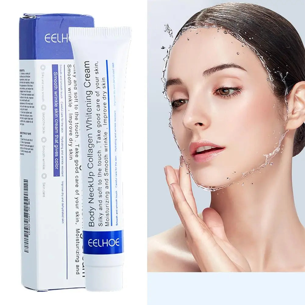 1/3PCS Hydrolyzed Collagen Neck Cream Neck care Lightening Smoothing Care Lotion Moisturizer Neck Rejuvenation Cream Peaceful Pleasures Health and Wellness