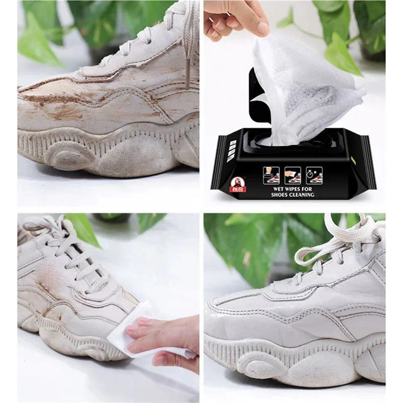 Disposable Shoe Cleaning Wipes | Sneaker Wet Wipes 12/30/80 Pack