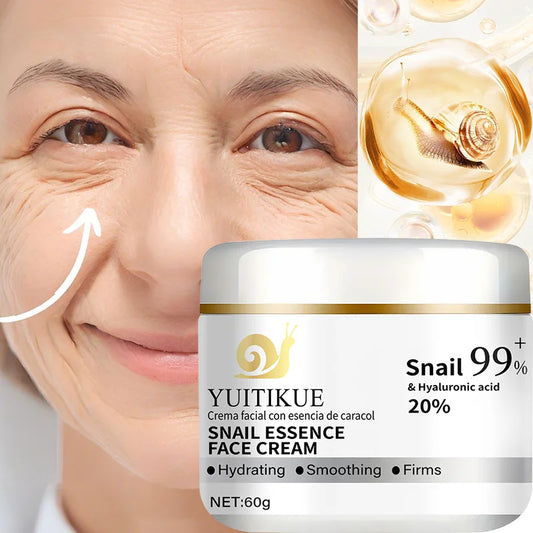 YUITIKUE 99% Snail Mucin Face Cream | Hyaluronic Acid & Niacinamide Snail Mucin Face Cream Peaceful Pleasures Health and Wellness Default Title
