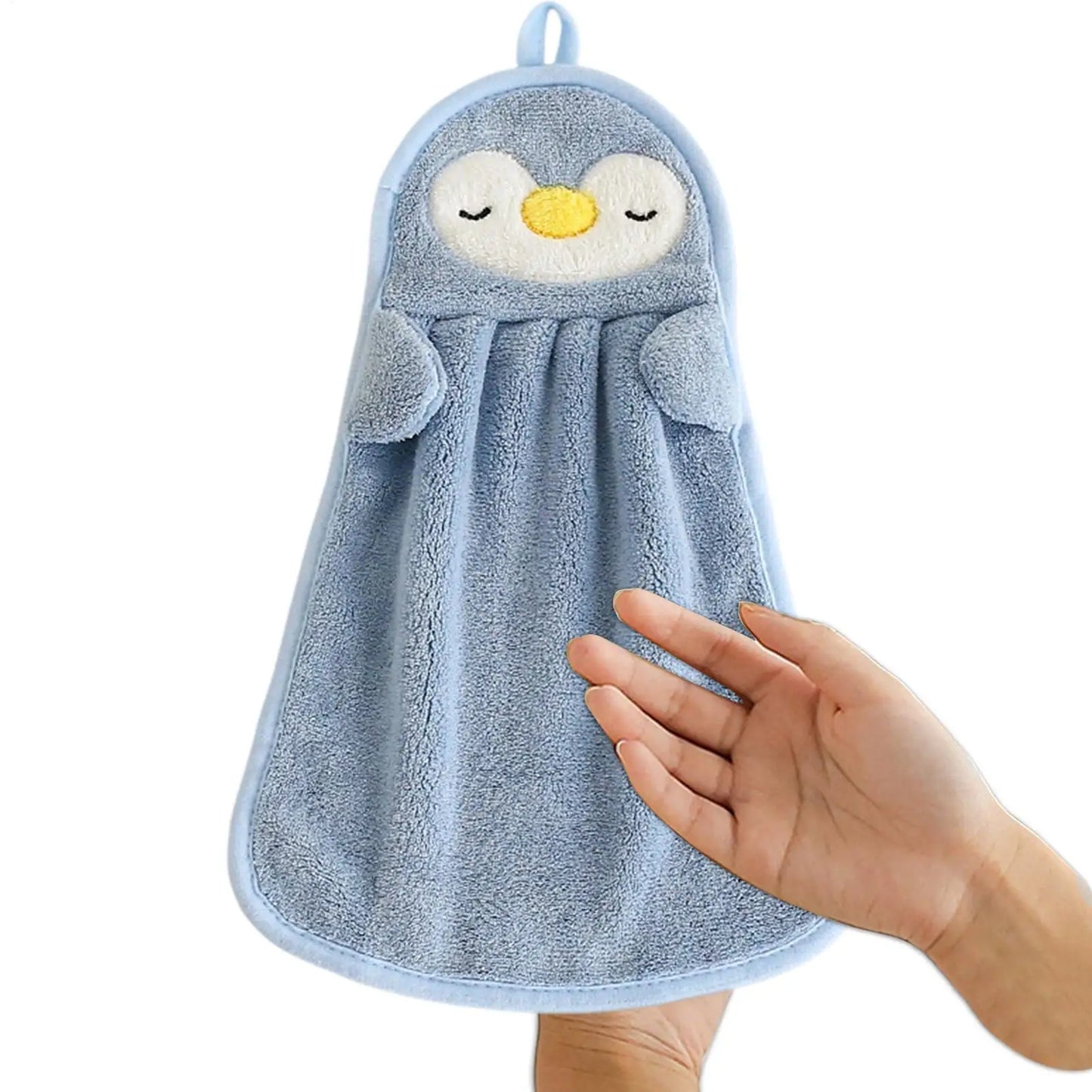 Cute Animal Hand Towels – Absorbent Kitchen & Bathroom