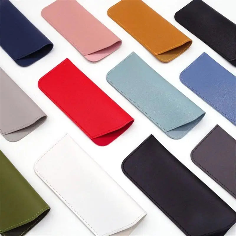 Slant Opening Eyeglass Pouches Soft Dustproof Sunglass Storage Sleeve Portable Knife‑Shape Spectacle Case Eyewear Protective Bag Peaceful Pleasures Health and Wellness