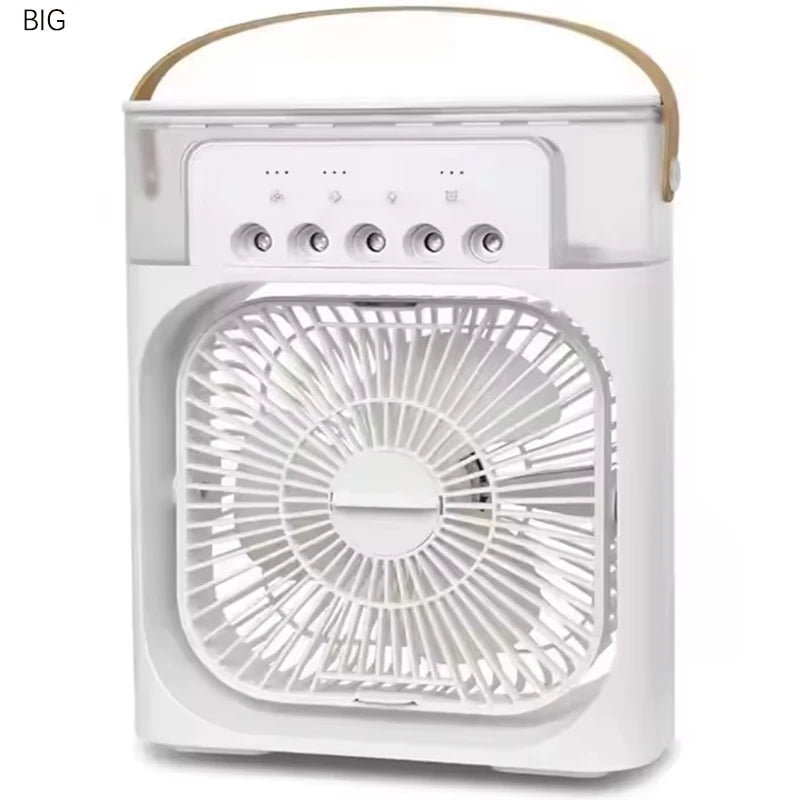 High quality Household Cooling Fan USB Rechargeable Head Adjustable Air Cooling Fan Water Cooled Air Conditioning Peaceful Pleasures Health and Wellness BIG-0.76KG