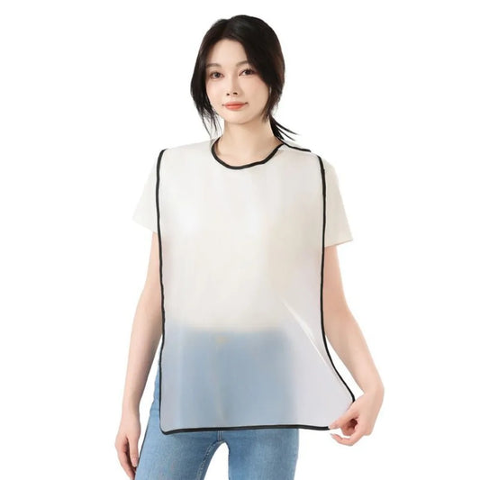 Waterproof TPU Apron – Stain & Oil-Proof Adjustable Bib Waterproof Kitchen Apron Oasis Select White