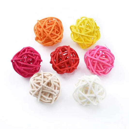Artificial Rattan Balls 20/40 Pcs – DIY Wedding & Home Décor Decorative Rattan Balls Peaceful Pleasures Health and Wellness