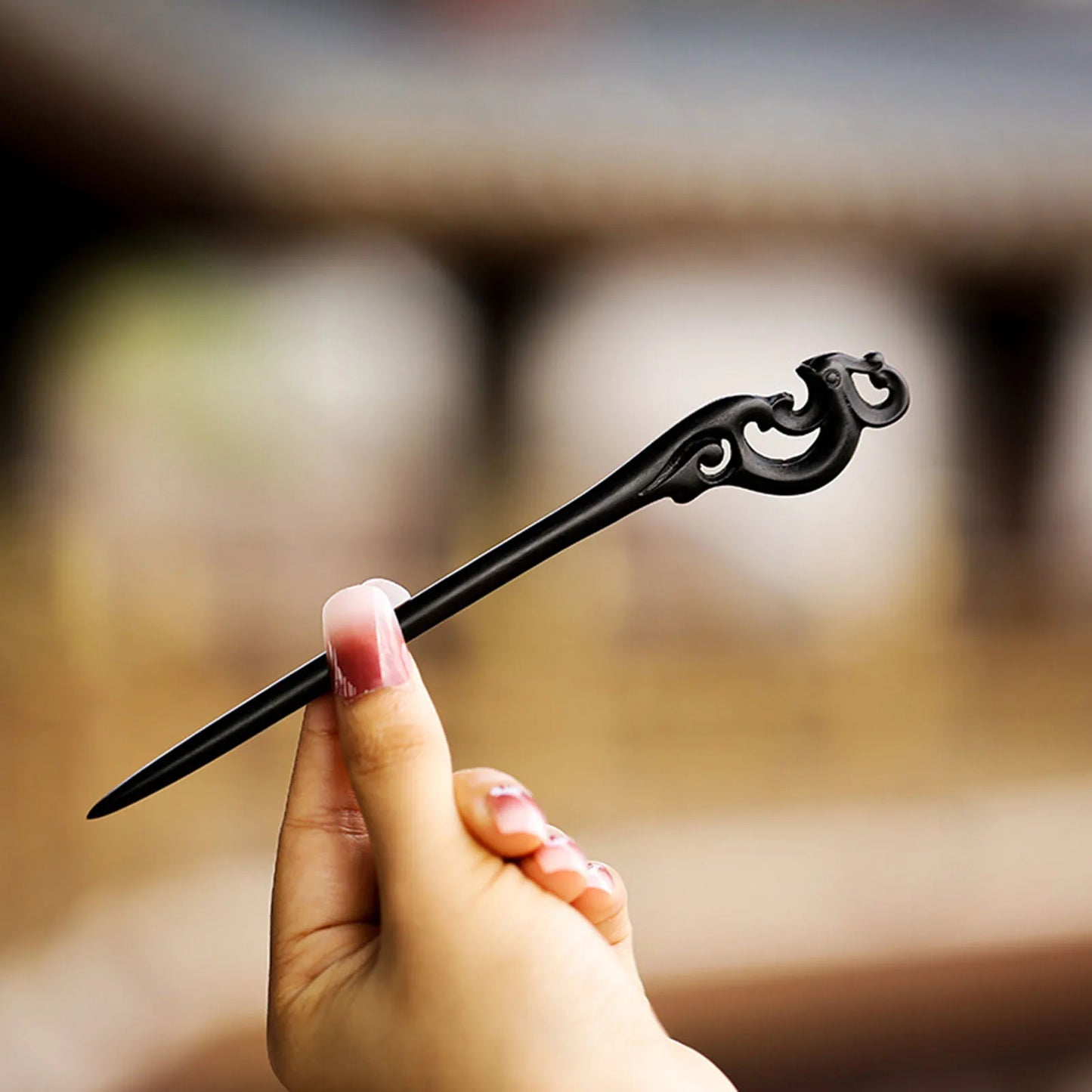 Female Ethnic Style Hairpin Stable Grip Smooth Edge Hair Stick Headdres for Chinese Hanfu Cosplay Costume Peaceful Pleasures Health and Wellness