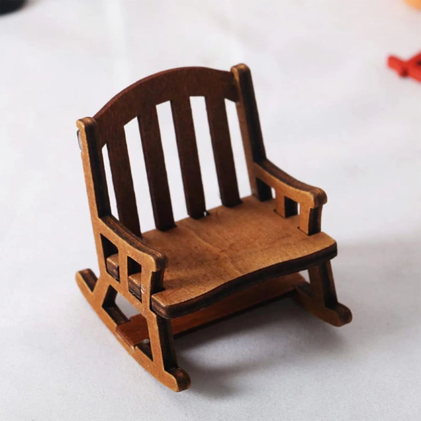 Christmas Doll House Chair Ornament Vintage Miniature Model Chairs for Xmas Living Room Partys Gifts Decor Peaceful Pleasures Health and Wellness