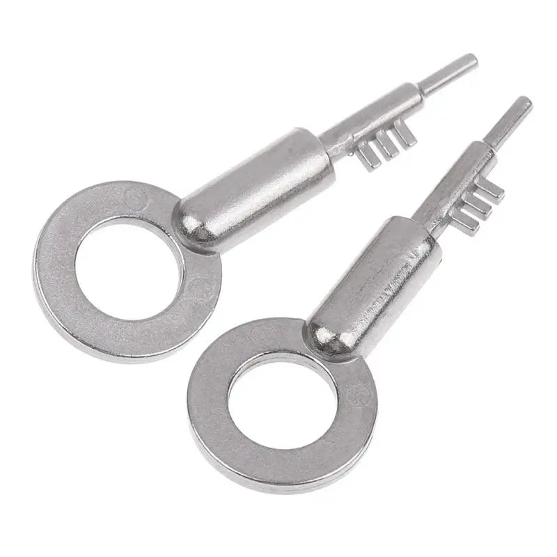 New Stainless Steel 3-Tooth Lock Key Blank Universal - Bathroom Door Keys Home Security Replacement Keys Peaceful Pleasures Health and Wellness