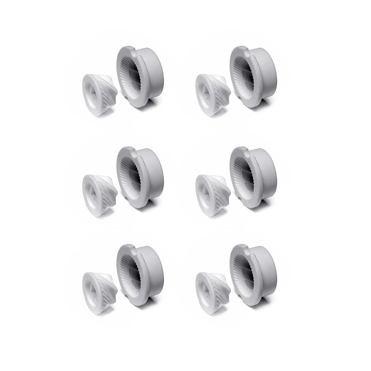 Conical Ceramic Burr, Ceramic Grinder for Wood Salt and Pepper Mill, Pepper Mill Replacement Parts Peaceful Pleasures Health and Wellness 6 pcs